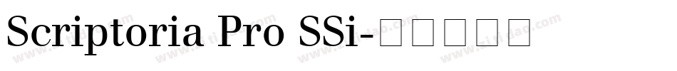 Scriptoria Pro SSi字体转换